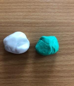 Green and White Putty